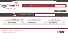 Tablet Screenshot of gigatechproducts.com